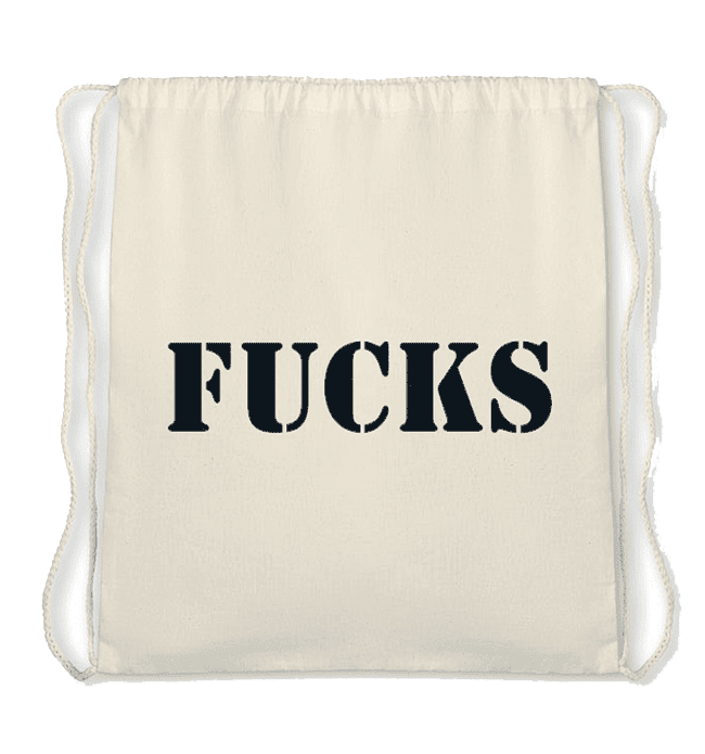 FUCKS drawstring bag